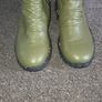 Leather ankle boots - Khaki-olive-green Image 2