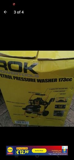 rok petrol power washer brand new in box