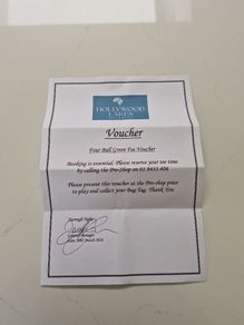 4 ball golf voucher