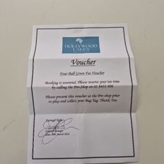 4 ball golf voucher