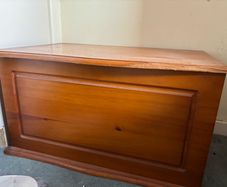 Wooden blanket box