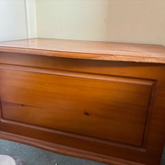 Wooden blanket box