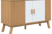 Sideboard White and Brown 114x43x73.5 cm