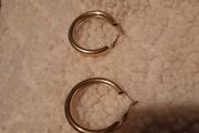 thick gold hoop earrings