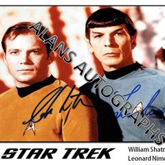 Leonard Nimoy and William Shatner Autograph