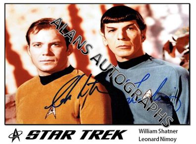 Leonard Nimoy and William Shatner Autograph