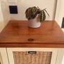 Strawbridge three drawer solid wood/wicker unit Image 4