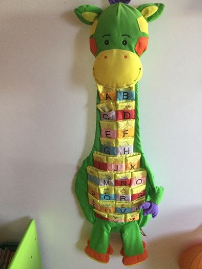 Alphabet Giraffe wall hanging