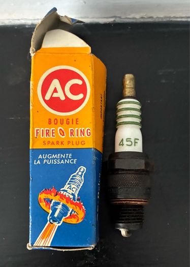 Vintage AC Fire Ring 45F Spark Plug