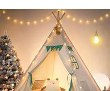 BNIB Cotton Children's Teepee Tent with lights