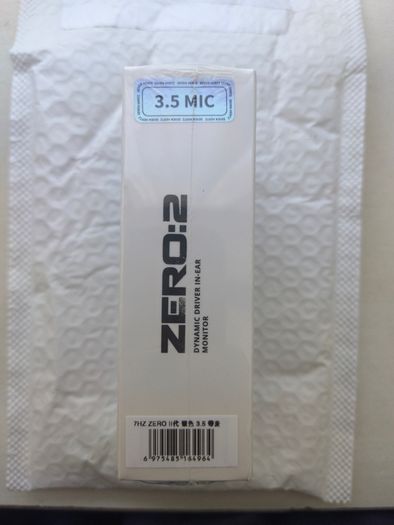 NEW SEALED 7hz x Crinacle Zero: 2 Silver IEMs / Earphones 3.5mm with MIC