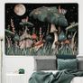 Mushroom Tapestry Wall Hanging Forest Plants Wall Tapestry Bedroom Snail Tapestry for Bedroom Living Room 59.1x51.2 Inches 150x130cm MULTIPLE SIZES AVAILABLE (FREE SHIPPING) Image 3