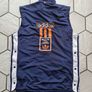 Adidas vest retro vintage Gilet top adibreak shirt t-shirt poppers D176 Size M the Brand Image 4
