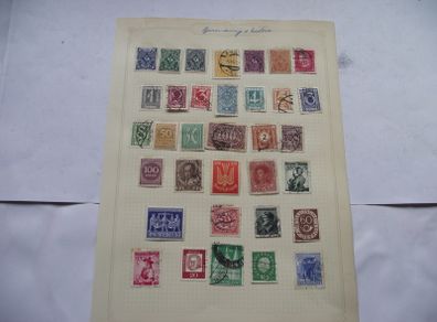A Collection of Stamps from Austria and Germany on loose pages