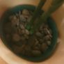 Artificial Monstera Plant in Strong Ceramic Plant Pot with Decorative Stones Image 4