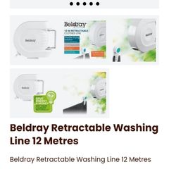 Brand New Beldray 12 M Retractable cloth line
