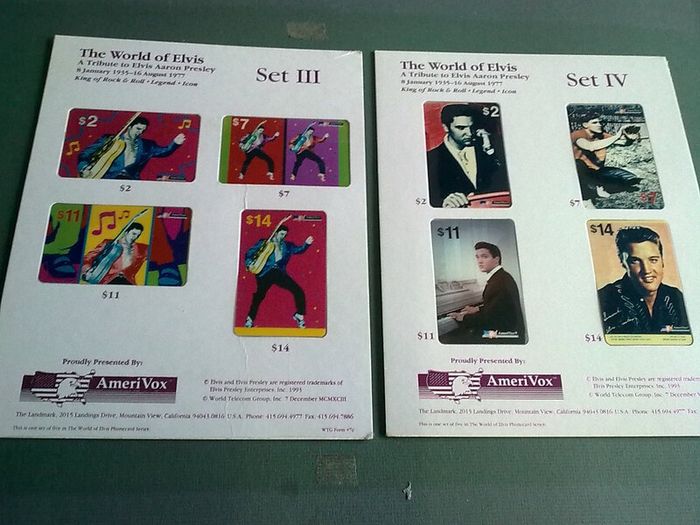 The World of Elvis AmeriVox callcard collection Elvis Presley