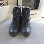 Dune black leather boots uk5 Image 2