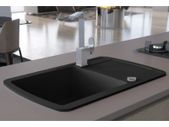Granite Kitchen Sink Single Basin Black