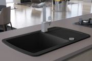 Granite Kitchen Sink Single Basin Black