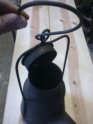 Very large old flare lamp