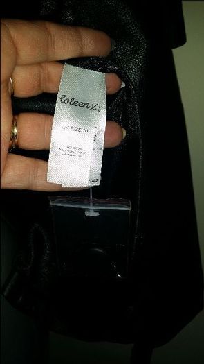 Brand new  Black real leather Coleen X unique jacket size UK10 EU38