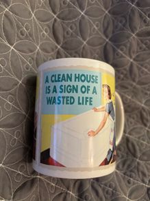 A clean House Is A Sign Of A Wasted Life Mug