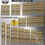 10mm Mix Size Titanium Coated HSS Twist Drill Bits Storage Box Set for Wood Plastic Copper Brass Compatible with Bosch Dewalt Makita Milwaukee and Many Others (FREE POSTAGE) Image 7