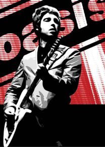 Oasis - Noel Gallagher - Rare Mini Print/Poster