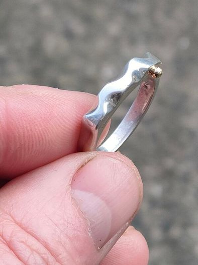 Modernist Serpent Irish Sterling Silver Ring