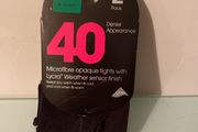 BNWT 2 Pack 40 Denier Tights size S Balck