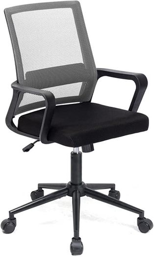 Adjustable Office Chair Ergonomic Mesh Swivel Chair Desk Chair Computer Chair Lumbar Support Height Adjustable for home Work and Student Study (FREE POSTAGE)