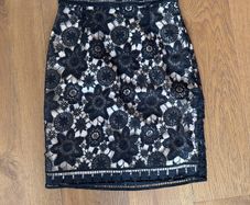 Hoss Intropia lace pencil skirt black size 8