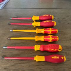 VDE Large Flat Head screwdrivers 1000v insulated