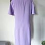 Lennon Courtney lilac purple shift dress yellow stitching fluted sleeves 10 12 Image 3