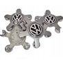 x4 VW Alloy Grey 135mm 5 star spyder wheel Centre Caps Image 2