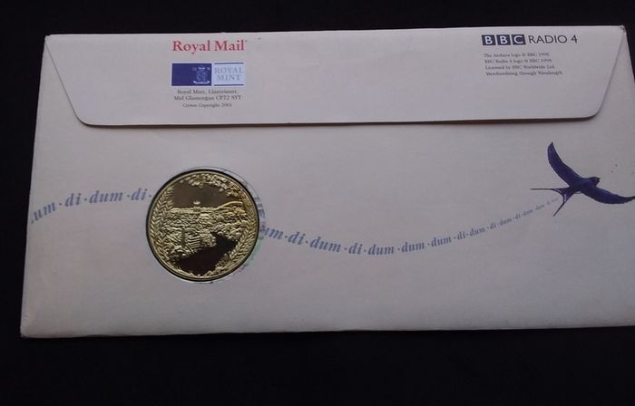 Great Britain Stamps : The Archers - 50th Anniversary Commemorative Medallion Cover  - 2001