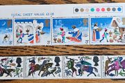 Great Britain 1966 Battle of Hastings and 1973 Christmas Stamp Sheets