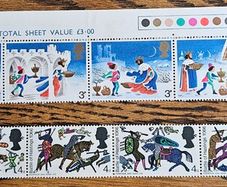Great Britain 1966 Battle of Hastings and 1973 Christmas Stamp Sheets