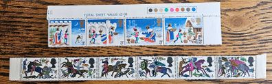Great Britain 1966 Battle of Hastings and 1973 Christmas Stamp Sheets