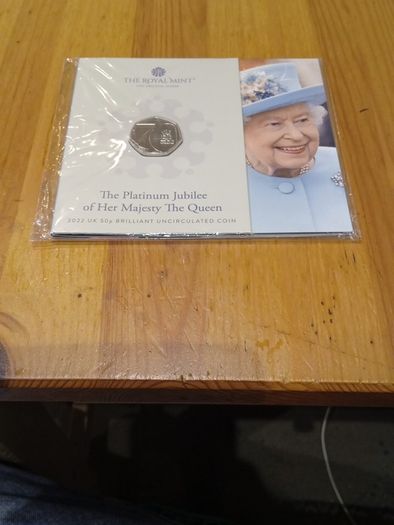 The Platinum Jubilee 50p 2022 Bunc pack