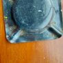 C & C Dry Ginger "ale" enamel metal ashtray ,dark brown,  very old vintage advertising ashtray, hard to come by ,collectors item,used condition  see pictures Image 8