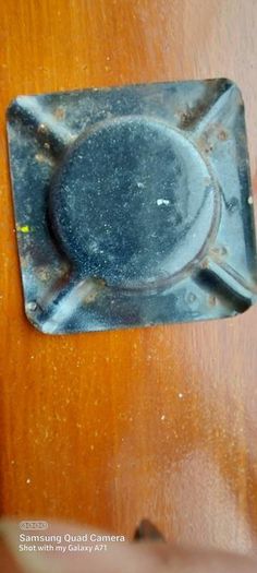 C & C Dry Ginger "ale" enamel metal ashtray ,dark brown,  very old vintage advertising ashtray, hard to come by ,collectors item,used condition  see pictures