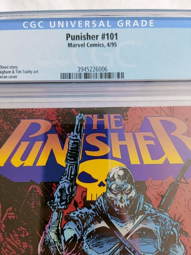 The Punisher Issue 101 CBCS / CGC 9.6 Certified Graded Comic Framed  DC Marvel