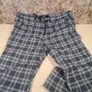 mens HOLLISTER Check trousers pants jeans stretchy denim cropped taper Size Large Image 4