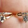Vintage Gold Plated Hoop Earrings Image 9
