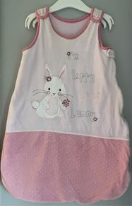 Dunnes Stores Pink Baby Sleep Bag TOG 2.5 0-6 months V. Good condition