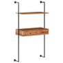 Wall Desk 90x40x170 cm Solid Acacia Wood Image 10