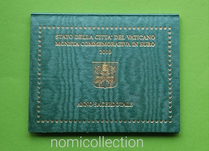 Vatican City 2010 year Brilliant Uncirculated Commemorative 2 Euro coin.