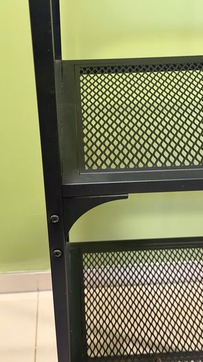 Shelving unit, black, 51x136cm